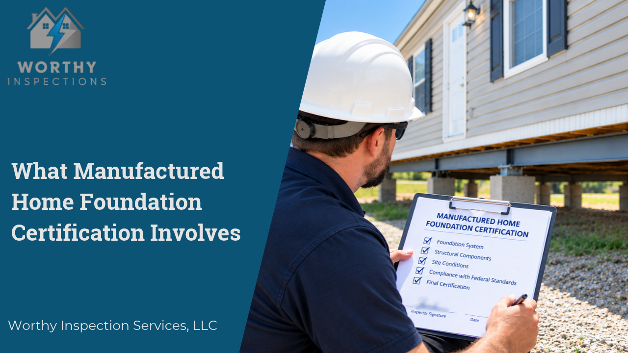What Manufactured Home Foundation Certification Involves